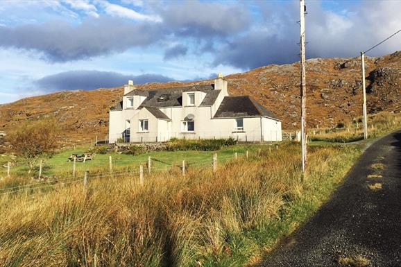 Photo of Glen croft house, with blue skies in the background