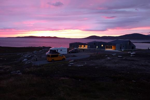 West Harris Trust Campervan Hook-ups at dusk