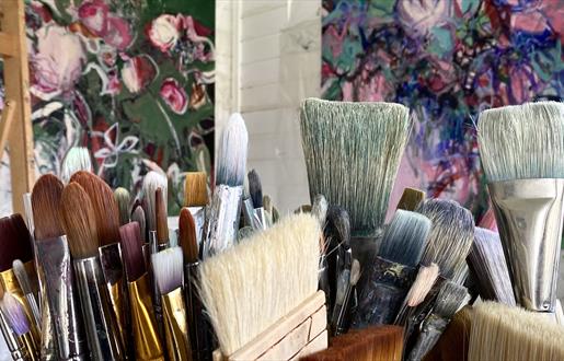 Dina Campbell Artist brushes