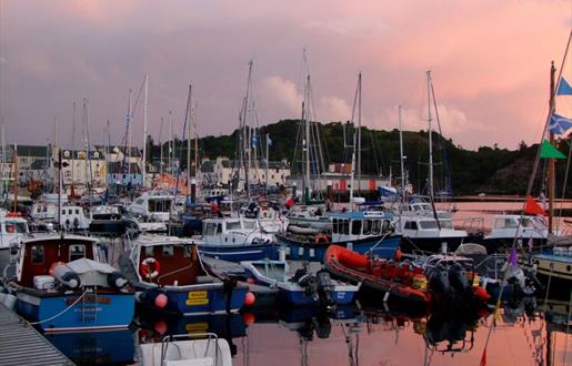 Stornoway Port Authority harbour wuth boats & yachts