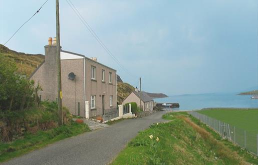 West Tarbert with the sea in the background