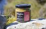 The Hebridean Mustard Company sweet mustard jar on rock