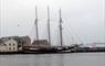 Stornoway Port Authority large yacht at harbour