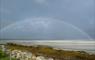 Struan Cottage rainbow over beach