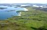 Abhainn Cottage aerial landscape