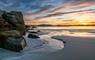 The Croft House sunset at beach