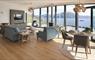 Harris Hideaway - living and dining area with expansive windows with sea view