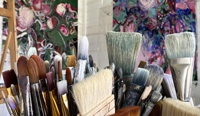 Dina Campbell Artist brushes